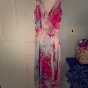 Calvin Klein hi-low cocktail dress